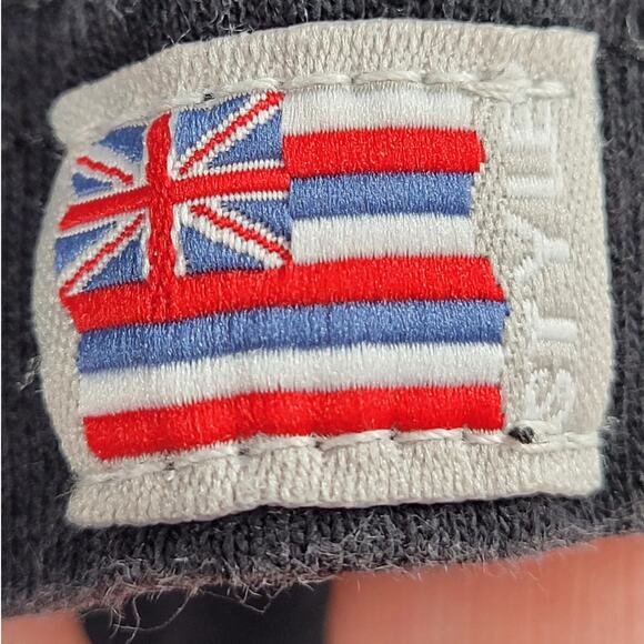 Hawaiian Style Vintage Black Tee Y2K Surf Palm Trees Graphic Single‎ Stitch - Picture 9 of 11